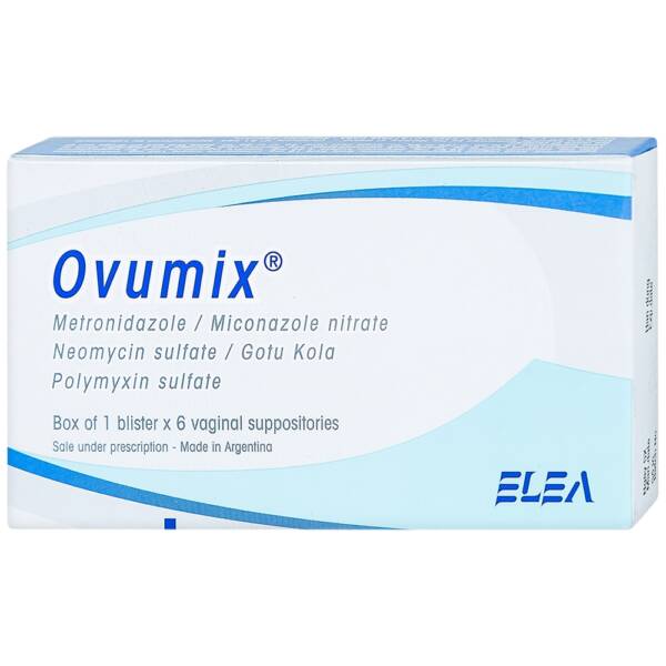 Ovumix thuốc đặt điều trị viêm nhiễm phụ khoa nhập khẩu Argentina
