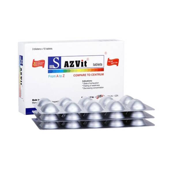 S-AZVit bổ sung nguồn Vitamin và khoáng chất cần thiết cho cơ thể