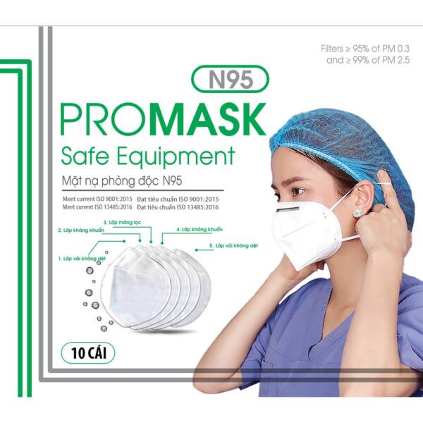 Khẩu trang N95 ProMask N95 Face Mask 9001 Tl a12