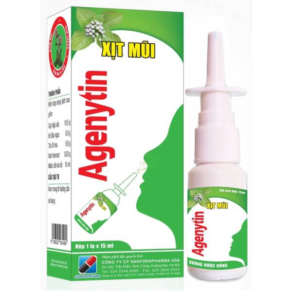 Agenytin thuốc xịt mũi hỗ trợ điều trị viêm mũi và viêm mũi dị ứng
