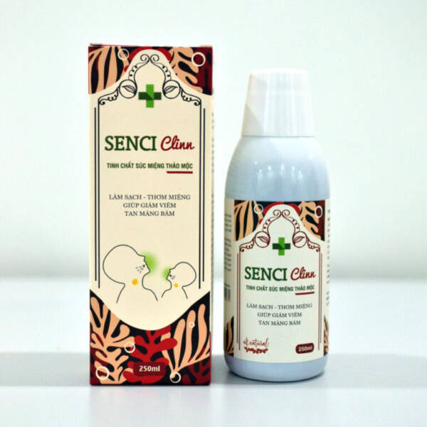 SENCI CLINN 250ml – ( SÚC MIỆNG CHO VIÊM CHÂN RĂNG, TỤT LỢI, Ê BUỐT, TRẮNG RĂNG, THẨM MỸ RĂNG )